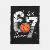 67 Basketball Six Seven 6 7 Meme 67  Fleecedecke (Vorderseite)