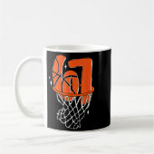 67 Basketball Six Seven 6 7 Meme Funny 67 Basketba Kaffeetasse (Links)