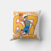 67 Basketball Six Seven Kissen (Rückseite)