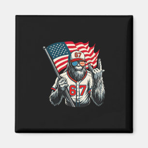 67 Bigfoot Meme Funny Six Seven Gen Alpha Slang Magnet