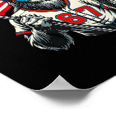 67 Bigfoot Meme Funny Six Seven Gen Alpha Slang Poster (Ecke)