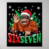 67 Bigfoot Six Seven Hands Christmas Holiday Boys Poster (Vorne)