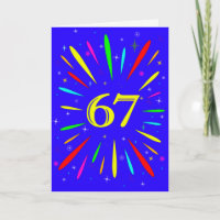 67. Birthday Explosion Card