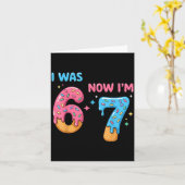 67 Birthday I Was 6 Now I'm 7 Karte (Gelbe Blume)