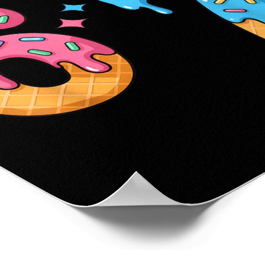 67 Birthday I Was 6 Now I'm 7  Poster (Ecke)