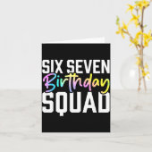 67 Birthday Squad Funny Six Seven Meme Kids Birthd Karte (Gelbe Blume)