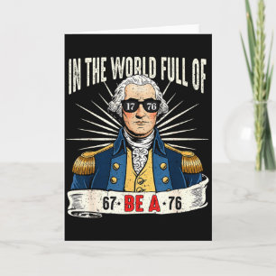 67 bis 76 Lustiges George-Washington-Geschichts-Me Karte
