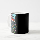 67 Black Cat Christmas Ice Cream Drip Santa Hat Si Kaffeetasse (Vorderseite Links)