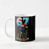 67 Black Cat Santa Hat Christmas Lights Drip For G Kaffeetasse (Links)