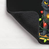 67 Black Cat Santa Hat Christmas Lights Drip For G Mousepad (Ecke)