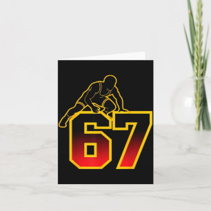 67 Brainrot Jugend Wrestling Drip - Lustige Kinder Karte