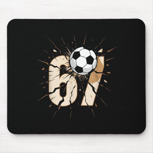 67 Brainrot Jugendfußball-Drip - Lustige Kinder 67 Mousepad (Vorne)