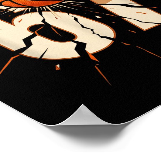 67 Brainrot Youth Basketball Drip - Funny Kids 67  Poster (Ecke)