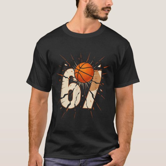 67 Brainrot Youth Basketball Drip - Funny Kids 67  T-Shirt (Vorderseite)