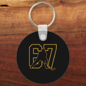 67 Brainrot Youth Ice Hockey Drip - Funny Kids 67  Schlüsselanhänger (Vorderseite)