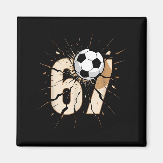 67 Brainrot Youth Soccer Drip - Funny Kids 67  Magnet (Vorne)