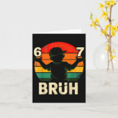 67 Bruh 6 7 Karte (Gelbe Blume)