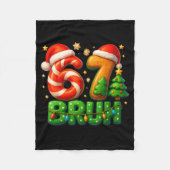 67 Bruh Christmas Candy Cane Gingerbread Design Xm Fleecedecke (Vorderseite)