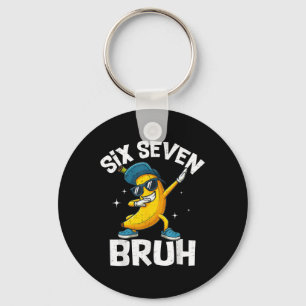 67 Bruh Dabbing Banane Sechs Sieben Meme 6 7 Banan Schlüsselanhänger