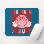 67 Bruh Funny Valentine Six Seven Meme Hearts 6 7  Mousepad (Mit Mouse)