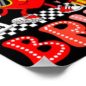 67 Bruh Heart Funny Valentine Six Seven Meme 6 7 B Poster (Ecke)