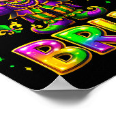 67 Bruh Mardi Gras Boys Six Seven Fat Tuesday 6 7  Poster (Ecke)