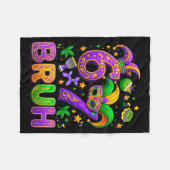 67 Bruh Mardi Gras Jester Mask New Orleans  Fleecedecke (Vorderseite (Horizontal))