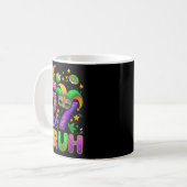 67 Bruh Mardi Gras Jester Mask New Orleans  Kaffeetasse (Vorderseite Links)