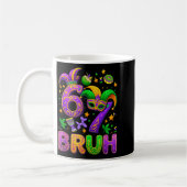 67 Bruh Mardi Gras Jester Mask New Orleans  Kaffeetasse (Links)