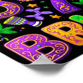 67 Bruh Mardi Gras Jester Mask New Orleans  Poster (Ecke)