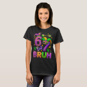 67 Bruh Mardi Gras Jester Mask New Orleans  T-Shirt (Vorne ganz)