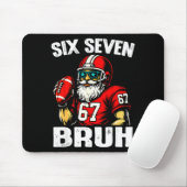 67 Bruh Meme Christmas Football Santa Six Seven Mousepad (Mit Mouse)