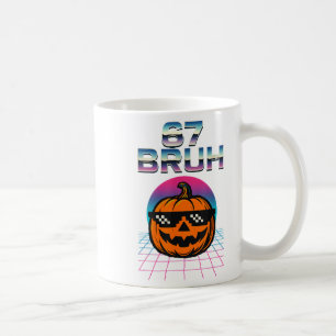 67 Bruh Meme Halloween Pumpkin 6 7 Brainrot Six Se Kaffeetasse