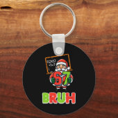 67 Bruh Santa Funny Christmas 6 7 Meme Xmas Boys K Schlüsselanhänger (Vorderseite)