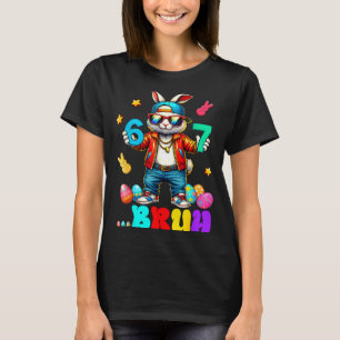 67 Bruh Sechs Sieben Lustiger Hase Eier Kaninchen T-Shirt
