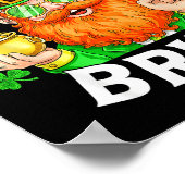 67 Bruh Six Seven Lustig 6 7 Meme St Patricks Day Poster (Ecke)