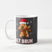 67 Bruh Six Seven Meme Capybara Christmas Kids Boy Kaffeetasse (Links)