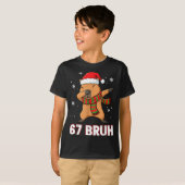 67 Bruh Six Seven Meme Capybara Christmas Kids Boy T-Shirt (Vorne ganz)