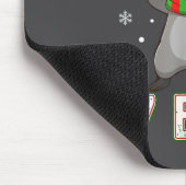 67 Bruh Six Seven Meme Raccoon Christmas Kids Boys Mousepad (Ecke)