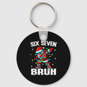 67 Bruh Weihnachten Six Seven Meme Dab Santa  Schlüsselanhänger