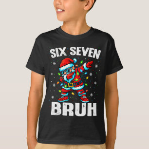 67 Bruh Weihnachten Six Seven Meme Dab Santa T-Shirt
