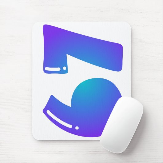 67 Bubble Numbers Mousepad (Mit Mouse)