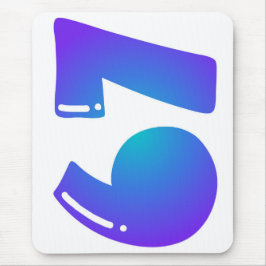 67 Bubble Numbers Mousepad