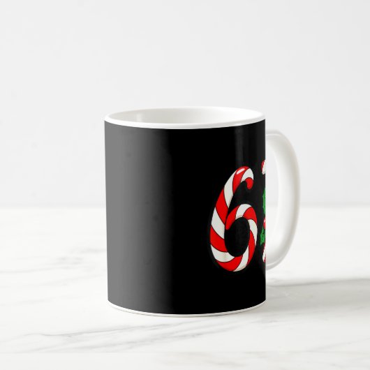 67 Candy Canes Funny Christmas Humor Meme Design  Kaffeetasse (VorderseiteRechts)
