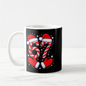 67 Candy Canes Santa  Kaffeetasse (Links)