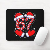 67 Candy Canes Santa  Mousepad (Mit Mouse)