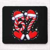 67 Candy Canes Santa Mousepad (Vorne)