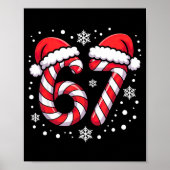 67 Candy Canes Santa  Poster (Vorne)