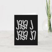 67 Candy Canes Tally Marks Xmas Long Sleeve  Karte (Vorderseite)