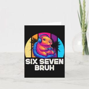 67 Capybara Lustig Six Seven Bruh Capybara Video G Karte
